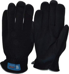 MSC - Size XL (10) Amara Work Gloves - For Mechanic's & Lifting, Uncoated, Slip-On Cuff, Full Fingered, Black, Paired - Industrial Tool & Supply