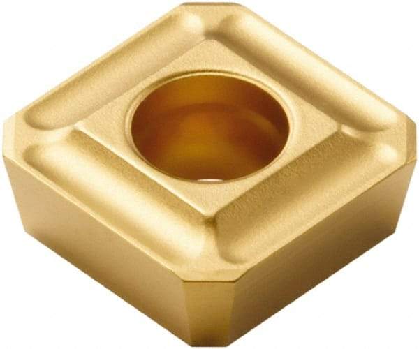 Seco - SPMX0903 75 Grade F40M Carbide Milling Insert - TiAlN/TiN Finish, 1/8" Thick, 3/8" Inscribed Circle - Industrial Tool & Supply