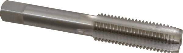 Interstate - M14x1.75 Metric Special 6H 4 Flute Bright Finish High Speed Steel Straight Flute Standard Hand Tap - Plug, Right Hand Thread, 3-19/32" OAL, 1-21/32" Thread Length, D6 Limit, Oversize - Exact Industrial Supply
