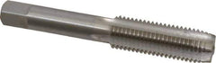 Interstate - M14x1.75 Metric Special 6H 4 Flute Bright Finish High Speed Steel Straight Flute Standard Hand Tap - Plug, Right Hand Thread, 3-19/32" OAL, 1-21/32" Thread Length, D6 Limit, Oversize - Exact Industrial Supply
