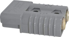 Made in USA - 1/0 AWG, 600 V, 175 A, Battery Connector - Gray - Industrial Tool & Supply
