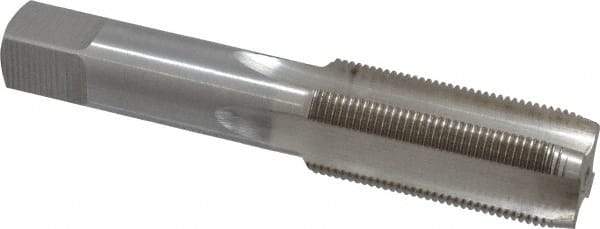 Interstate - M24x1.50 Metric Fine 4 Flute Bright Finish High Speed Steel Straight Flute Standard Hand Tap - Plug, Right Hand Thread, 4-29/32" OAL, 2-7/32" Thread Length, D7 Limit, Oversize - Industrial Tool & Supply