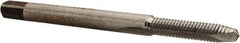 Interstate - M3x0.60 Metric Special, 2 Flute, Bright Finish, High Speed Steel Spiral Point Tap - Plug Chamfer, Right Hand Thread, 1-15/16" OAL, 5/8" Thread Length - Exact Industrial Supply