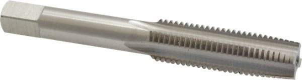 Interstate - M12x1.50 Metric Fine, 3 Flute, Bright Finish, High Speed Steel Spiral Point Tap - Plug Chamfer, Right Hand Thread, 3-3/8" OAL, 1-21/32" Thread Length - Exact Industrial Supply