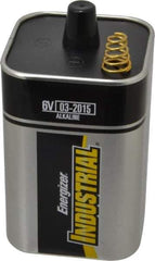 Energizer - Size EN529, Alkaline, Lantern Battery - 6 Volts, Spring Terminal, ANSI Regulated - Industrial Tool & Supply