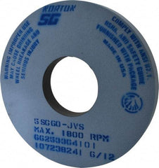 Norton - 14" Diam x 5" Hole x 1-1/2" Thick, J Hardness, 60 Grit Surface Grinding Wheel - Ceramic, Type 1, Medium Grade, 1,800 Max RPM, Vitrified Bond, No Recess - Industrial Tool & Supply