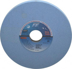 Norton - 7" Diam x 1-1/4" Hole x 1/2" Thick, K Hardness, 80 Grit Surface Grinding Wheel - Ceramic, Type 1, Medium Grade, 3,600 Max RPM, Vitrified Bond, No Recess - Industrial Tool & Supply