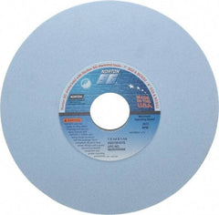 Norton - 7" Diam x 1-1/4" Hole x 1/4" Thick, K Hardness, 100 Grit Surface Grinding Wheel - Ceramic, Type 1, Fine Grade, 3,600 Max RPM, Vitrified Bond, No Recess - Industrial Tool & Supply