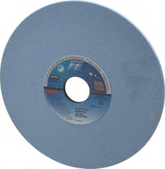 Norton - 8" Diam x 1-1/4" Hole x 1/4" Thick, K Hardness, 80 Grit Surface Grinding Wheel - Ceramic, Type 1, Medium Grade, 3,600 Max RPM, Vitrified Bond, No Recess - Industrial Tool & Supply