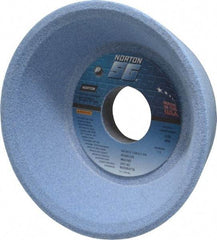 Norton - 5" Diam, 1-1/4" Hole Size, 1-3/4" Overall Thickness, 60 Grit, Type 11 Tool & Cutter Grinding Wheel - Medium Grade, Ceramic, L Hardness, Vitrified Bond, 4,585 RPM - Industrial Tool & Supply