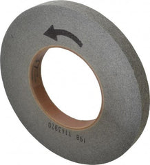 Norton - 10" Diam, 1" Face Width, 5" Center Hole, Fine Grade, Silicon Carbide Deburring Wheel - Convolute, Hard Density 8 Grade, 2,500 RPM - Industrial Tool & Supply