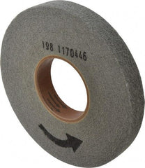 Norton - 8" Diam, 1" Face Width, 3" Center Hole, Fine Grade, Silicon Carbide Deburring Wheel - Convolute, Medium Density 6 Grade, 3,650 RPM - Industrial Tool & Supply