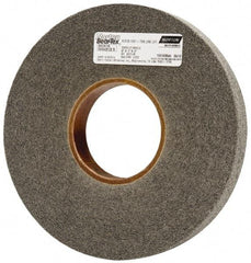 Norton - 8" Diam, 1" Face Width, 3" Center Hole, Medium Grade, Silicon Carbide Deburring Wheel - Convolute, Hard Density 7 Grade, 4,500 RPM - Industrial Tool & Supply