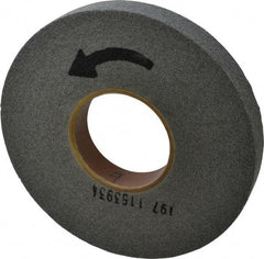 Norton - 8" Diam, 1" Face Width, 3" Center Hole, Medium Grade, Silicon Carbide Deburring Wheel - Convolute, Hard Density 8 Grade, 3,650 RPM - Industrial Tool & Supply