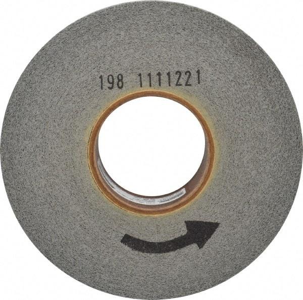 Norton - 8" Diam, 2" Face Width, 3" Center Hole, Fine Grade, Silicon Carbide Deburring Wheel - Convolute, Hard Density 8 Grade, 3,650 RPM - Industrial Tool & Supply