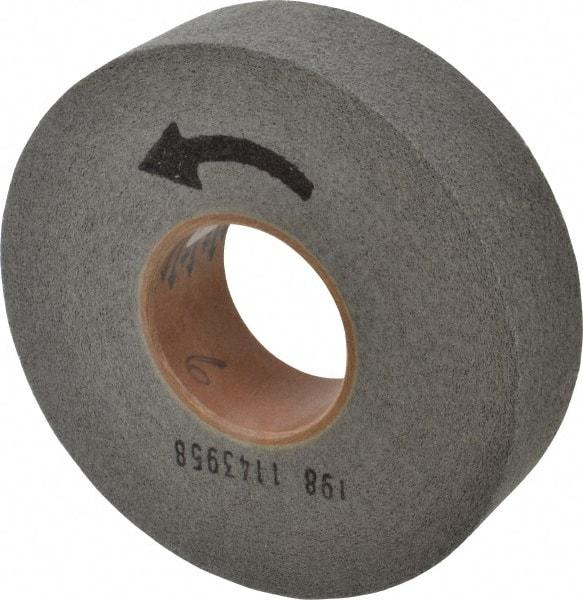 Norton - 8" Diam, 2" Face Width, 3" Center Hole, Fine Grade, Silicon Carbide Deburring Wheel - Convolute, Hard Density 9 Grade, 3,650 RPM - Industrial Tool & Supply