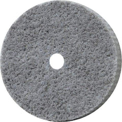 Norton - 2" Diam, 1/2" Face Width, 1/4" Center Hole, Fine Grade, Aluminum Oxide Deburring Wheel - Unitized, Medium Grade, 20,000 RPM - Industrial Tool & Supply