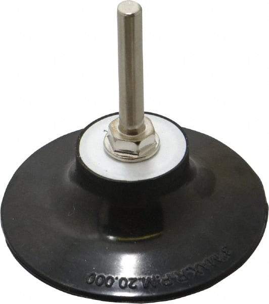 Norton - 3" Diam Quick-Change Type R Disc Backing Pad - 1/4" Shank Diam, Medium Density, 20,000 RPM, Speed-Lok TR Compatible - Industrial Tool & Supply