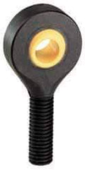 Igus - 5/16" ID, 7/8" Max OD, 473 Lb Max Static Cap, Self Aligning Spherical Rod End - 5/16-24 LH, 5/16" Shank Diam, 1-1/4" Shank Length, Thermoplastic with Plastic Raceway - Industrial Tool & Supply