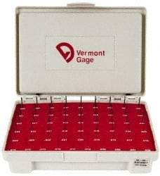 Vermont Gage - 55 Piece, 0.006-0.06 Inch Diameter Plug and Pin Gage Set - Plus 0.0002 Inch Tolerance, Class ZZ - Industrial Tool & Supply