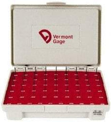 Vermont Gage - 55 Piece, 0.006-0.06 Inch Diameter Plug and Pin Gage Set - Plus 0.0002 Inch Tolerance, Class ZZ - Industrial Tool & Supply