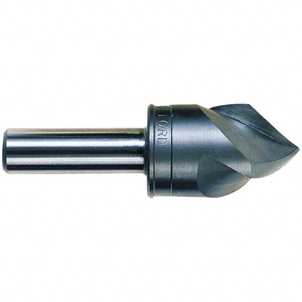 M.A. Ford - 3/4" Head Diam, 1/2" Shank Diam, 3 Flute 100° High Speed Steel Countersink - Industrial Tool & Supply