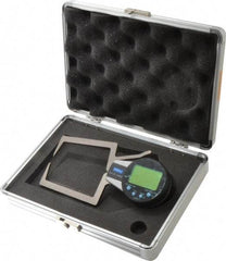 Fowler - 0.4 to 1.2 Inch, Outside Electronic Caliper Gage - 0.0005 Inch Resolution, 0.0008 Inch Accuracy, 357 Battery - Industrial Tool & Supply