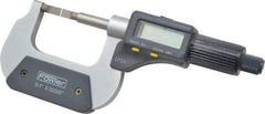 Fowler - 0" to 1" Mechanical Blade Micrometer - 0.0002" Accuracy, 0.001mm Graduation, 0.03" Blade Thickness, Friction Thimble, Digital Counter - Industrial Tool & Supply