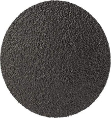 3M - 2" Disc Diam, 80 Grit, Zirconia Alumina Quick Change Disc - Type R Attaching System, Coated, Black, Medium Grade, 25,000 RPM, 501C Series - Industrial Tool & Supply