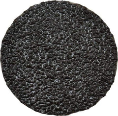 3M - 2" Disc Diam, 36 Grit, Zirconia Alumina Quick Change Disc - Type S Attaching System, Coated, Black, Very Coarse Grade, 25,000 RPM, 501C Series - Industrial Tool & Supply