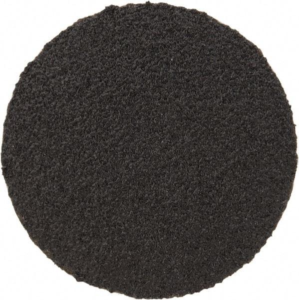 3M - 2" Disc Diam, 60 Grit, Zirconia Alumina Quick Change Disc - Type S Attaching System, Coated, Black, Medium Grade, 25,000 RPM, 501C Series - Industrial Tool & Supply