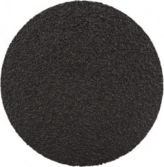 3M - 2" Disc Diam, 80 Grit, Zirconia Alumina Quick Change Disc - Type S Attaching System, Coated, Black, Medium Grade, 25,000 RPM, 501C Series - Industrial Tool & Supply