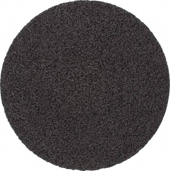3M - 3" Disc Diam, 50 Grit, Zirconia Alumina Quick Change Disc - Type S Attaching System, Coated, Black, Coarse Grade, 20,000 RPM, 501C Series - Industrial Tool & Supply