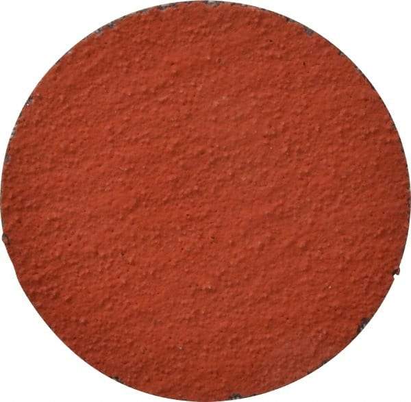 3M - 2" Disc Diam, 80 Grit, Ceramic Quick Change Disc - Type S Attaching System, Coated, Orange, Medium Grade, 25,000 RPM, 777F Series - Industrial Tool & Supply