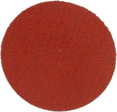 3M - 2" Disc Diam, 120 Grit, Ceramic Quick Change Disc - Type S Attaching System, Coated, Orange, Fine Grade, 25,000 RPM, 777F Series - Industrial Tool & Supply