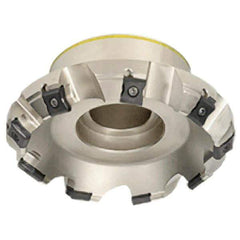 Iscar - 180mm Cut Diam, 40mm Arbor Hole, 7.5mm Max Depth of Cut, 45° Indexable Chamfer & Angle Face Mill - 12 Inserts, LN.. 1506.. Insert, Right Hand Cut, 12 Flutes, Series TangMill - Industrial Tool & Supply
