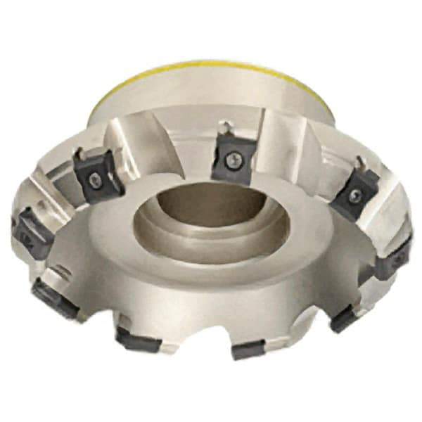 Iscar - 8" Cut Diam, 2-1/2" Arbor Hole, 0.295" Max Depth of Cut, 45° Indexable Chamfer & Angle Face Mill - 14 Inserts, LN.. 1506... Insert, Right Hand Cut, 14 Flutes, Series F45LN - Industrial Tool & Supply