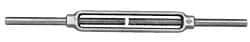 1,200 Lb Load Limit, 3/8″ Thread Diam, 6″ Take Up, Stainless Steel Stub & Stub Turnbuckle 7-1/8″ Body Length, 9/16″ Neck Length, 16″ Closed Length