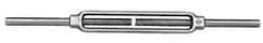 2,200 Lb Load Limit, 1/2″ Thread Diam, 6″ Take Up, Stainless Steel Stub & Stub Turnbuckle 7-1/2″ Body Length, 3/4″ Neck Length, 14″ Closed Length