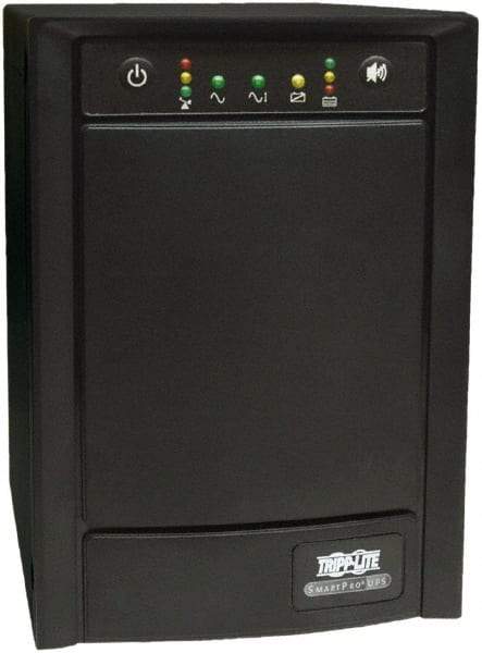 Tripp-Lite - 15 Amp, 1,500 VA, Tower Mount Line Interactive Backup Uninterruptible Power Supply - Backup 8 min with Full Load & 13 min with Half Load, 120 VAC Input & Output, 900 Watt Output, 1 Phases, 6 Outlets - Industrial Tool & Supply