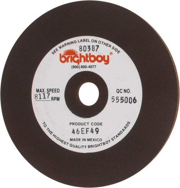 Cratex - 4" Diam x 1/2" Hole x 1/8" Thick, 46 Grit Surface Grinding Wheel - Coarse Grade - Industrial Tool & Supply