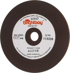 Cratex - 4" Diam x 1/2" Hole x 1/8" Thick, 46 Grit Surface Grinding Wheel - Coarse Grade - Industrial Tool & Supply