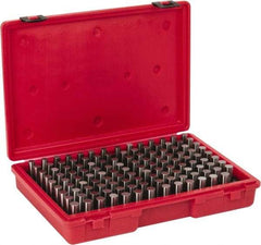 Value Collection - 125 Piece, 0.501-0.625 Inch Diameter Plug and Pin Gage Set - Plus 0.0002 Inch Tolerance, Class ZZ - Industrial Tool & Supply