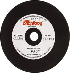Cratex - 4" Diam x 1/2" Hole x 1/8" Thick, 46 Grit Surface Grinding Wheel - Coarse Grade - Industrial Tool & Supply