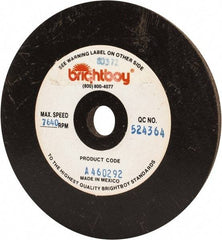 Cratex - 4" Diam x 1/2" Hole x 1/4" Thick, 46 Grit Surface Grinding Wheel - Coarse Grade - Industrial Tool & Supply