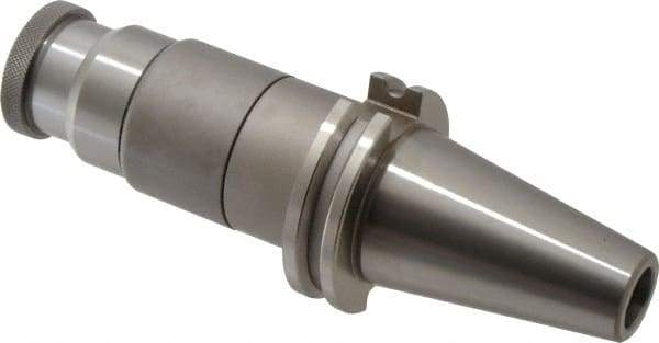 Accupro - CAT40 Taper Shank Tension & Compression Tapping Chuck - #0 to 9/16" Tap Capacity, 4-1/4" Projection, Size 1 Adapter, Quick Change - Exact Industrial Supply