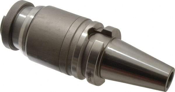 Accupro - BT40 Taper Shank Tension & Compression Tapping Chuck - 5/16 to 7/8" Tap Capacity, 4-1/2" Projection, Size 2 Adapter, Quick Change - Exact Industrial Supply