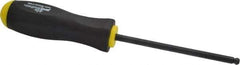Bondhus - 1/4" Hex Ball End Driver - 4.8" Blade Length, Ergonomic Molded Cushion Grip Handle, 249mm OAL - Industrial Tool & Supply
