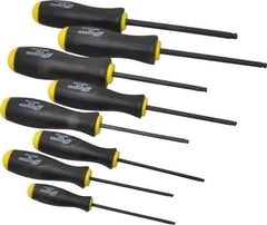 Bondhus - 8 Piece, 7/64 to 5/16" Ball End Hex Driver Set - Comes in Vinyl Pouch - Industrial Tool & Supply
