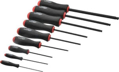 Bondhus - 9 Piece, 1.5 to 10mm Ball End Hex Driver Set - Comes in Vinyl Pouch - Industrial Tool & Supply